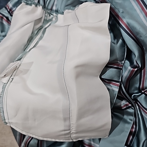 NWT Hermant & Nandita Mint Striped Wide Leg Pant Sz M - Picture 9 of 16